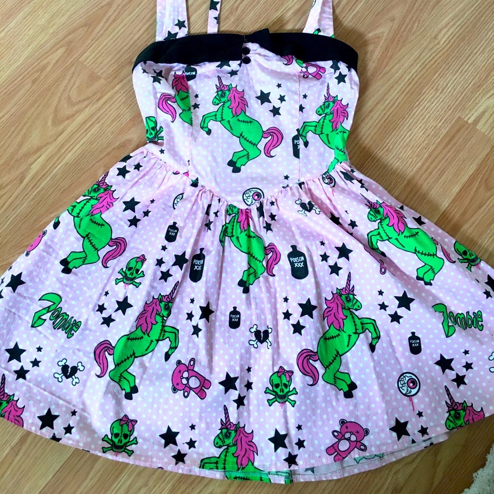 Hell bunny I heart zombie unicorn dress